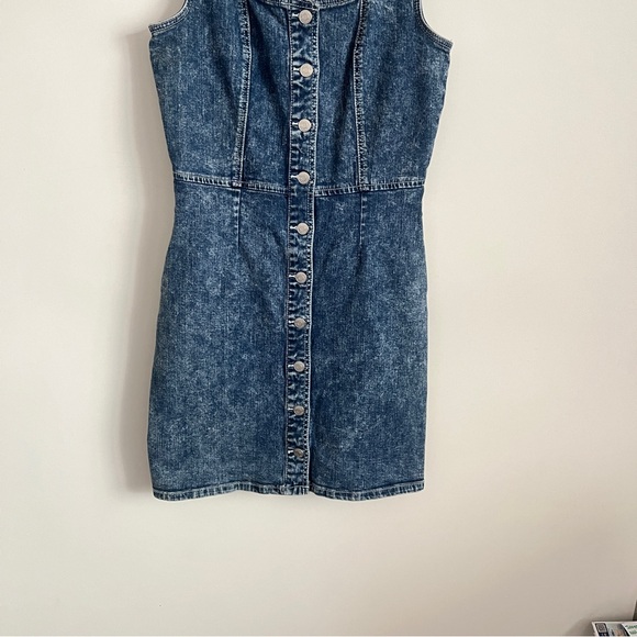 Jordache Vintage Button Up Denim Dress Size Small - Picture 3 of 7